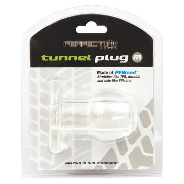 Perfect Fit Tunnel Plug Medium - Clear - Anal Products