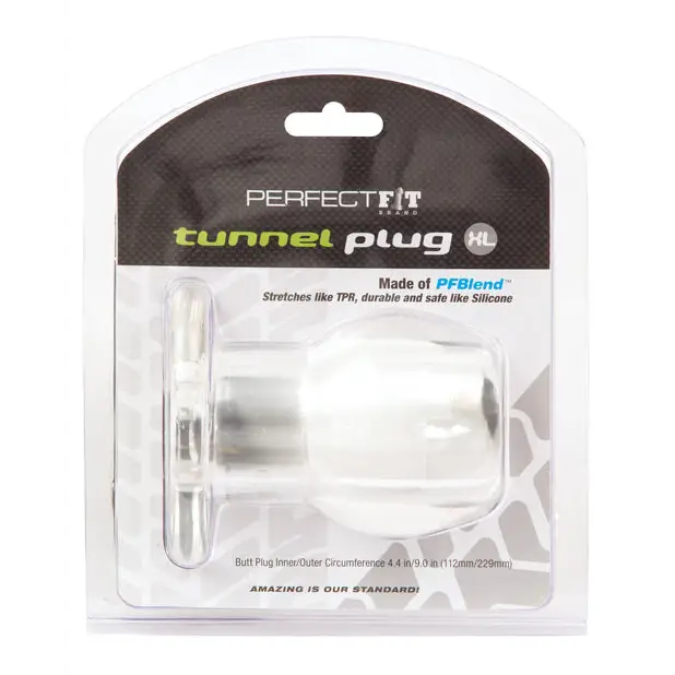 Perfect Fit Tunnel Plug XLarge - Clear - Anal Products