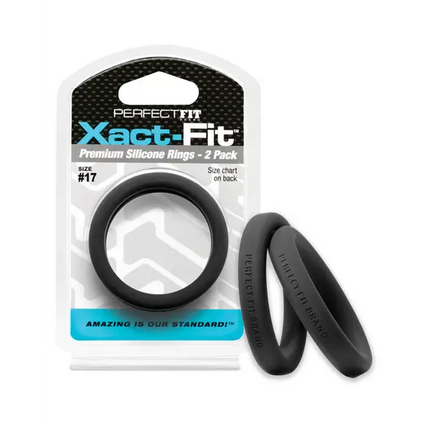 Perfect Fit Xact Fit #17 - Black Pack of 2 - Penis Enhancement