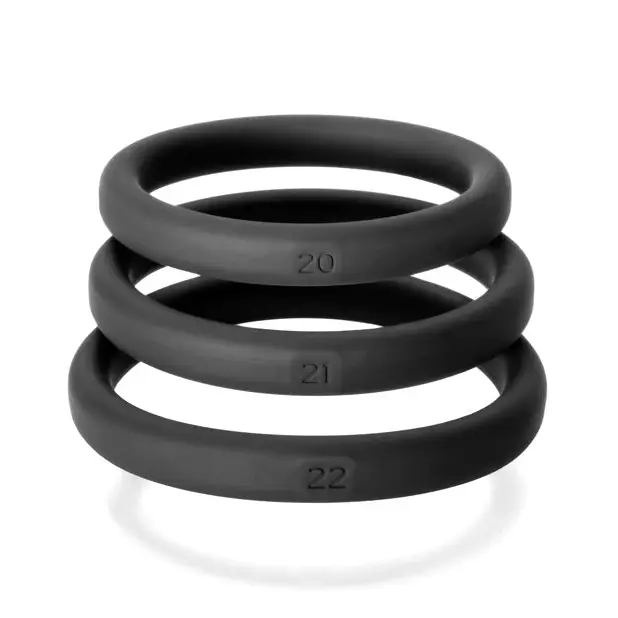 Perfect Fit Xact Fit 3 Ring Kit L/XL - Black - Penis Enhancement