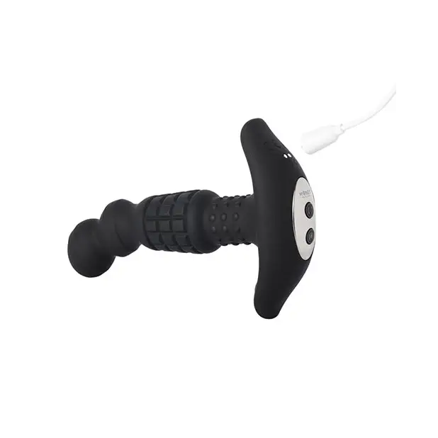 Pineapple Man Vibrating Prostate Massager - Black - Anal Products