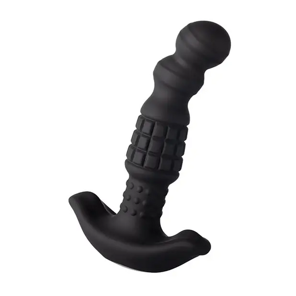 Pineapple Man Vibrating Prostate Massager - Black - Anal Products