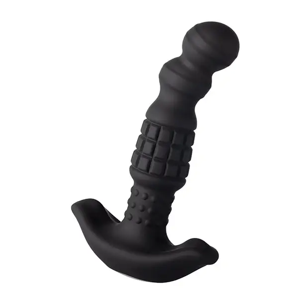Pineapple Man Vibrating Prostate Massager - Black - Anal Products