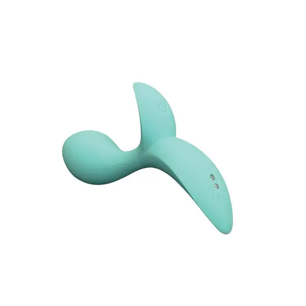 Pink Elephant Buzzy Bae Rechargeable Vibe w/Remote - Aqua - Anal Products