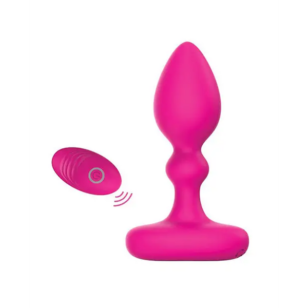 Pink Elephant Lil Rumble Rechargeable Vibe w/Remote - Pink - Anal Products