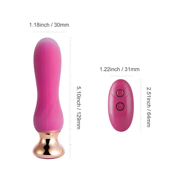 Pink Holic Curved Remote Vibrating Anal Plug - Anal Products