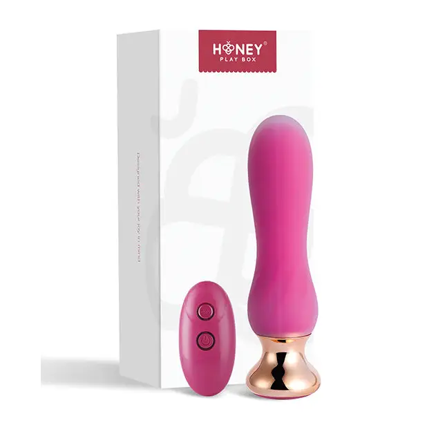 Pink Holic Curved Remote Vibrating Anal Plug - Anal Products