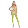 Pink Lipstick All About Leaf Bra & Leggings Green O/S - Lingerie - Packaged