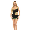 Pink Lipstick All You Need Cut Out Dress Black O/S - Lingerie - Packaged