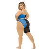 Pink Lipstick Block You Out Bandeau & Bottom Black/Blue QN - Lingerie - Plus/Queen - Packaged