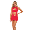 Pink Lipstick Can’t Commit Shredded Dress Red O/S - Lingerie - Packaged