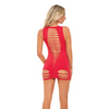 Pink Lipstick Can’t Commit Shredded Dress Red O/S - Lingerie - Packaged
