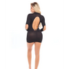 Pink Lipstick Devilish Backless Dress Black O/S - Lingerie - Packaged