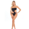 Pink Lipstick Fatale Cutout Bodysuit Black O/S - Lingerie - Packaged