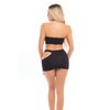 Pink Lipstick Femme Seamless Bandeau & Skirt Black O/S - Lingerie - Packaged