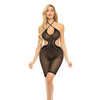 Pink Lipstick Fill Me In Bodystocking Black O/S - Lingerie - Packaged