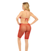 Pink Lipstick Fill Me in Bodystocking Red O/S - Lingerie - Packaged