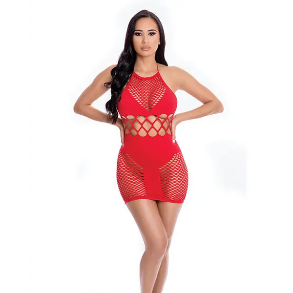 Pink Lipstick Girl Gone Bad Dress Red O/S - Lingerie - Packaged