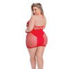 Pink Lipstick Girl Gone Bad Dress Red QN - Lingerie - Plus/Queen - Packaged
