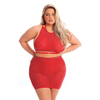 Pink Lipstick Midnight Sun Skirt Set Red QN - Lingerie - Plus/Queen - Packaged