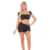 Pink Lipstick On Your Mind Bandeau w/Shoulders & Short Black O/S - Lingerie - Packaged