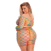 Pink Lipstick Pot of Gold Skirt Set Rainbow QN - Lingerie - Plus/Queen - Packaged