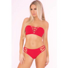 Pink Lipstick Truth or Bare 2pc Bra Set Red S/M - Lingerie - Packaged