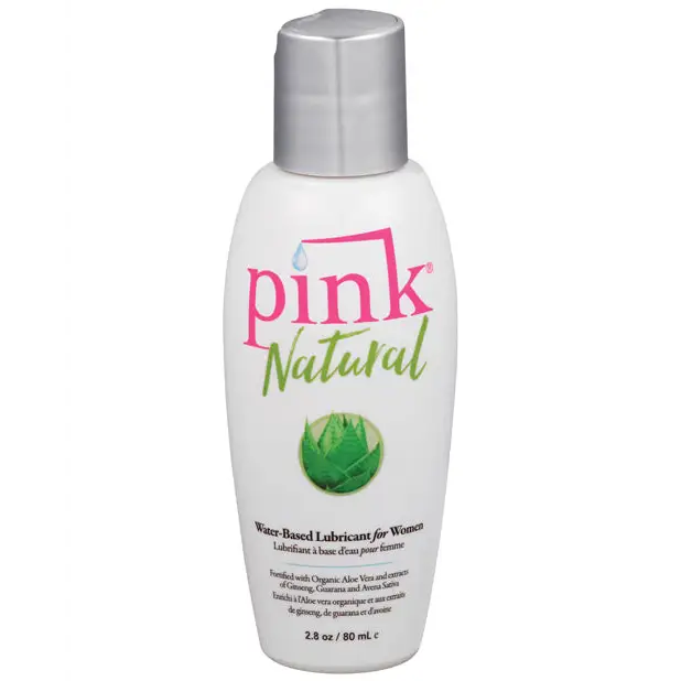 Pink Natural Water Based Lubricant for Women - 2.8 oz - Lubricants