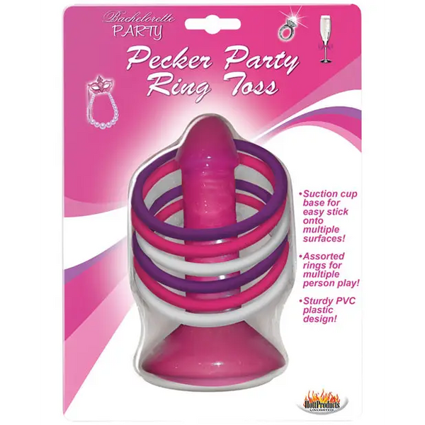 Pink Pecker Party Ring Toss - Bachelorette & Party Supplies
