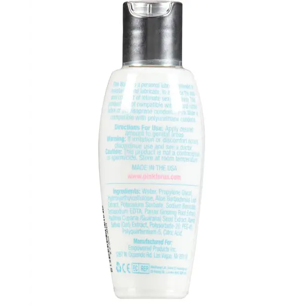 Pink Water Lube - 2.8 oz Flip Top Bottle - Lubricants