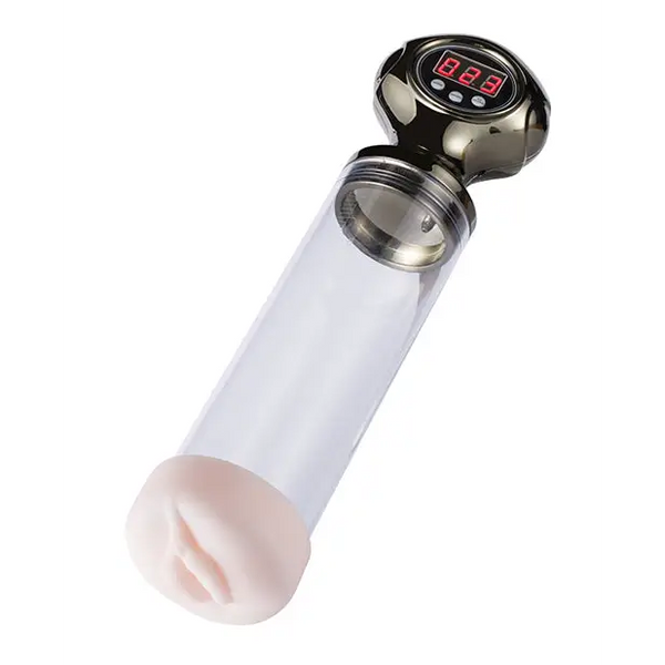 Pipe Male Masturbation Cup Penis Enlargement Pump - Clear - Penis Enhancement