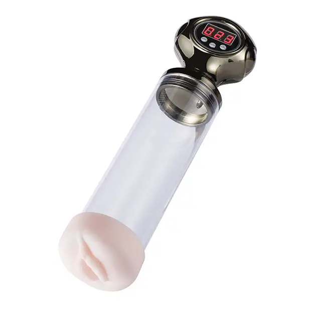 Pipe Male Masturbation Cup Penis Enlargement Pump - Clear - Penis Enhancement