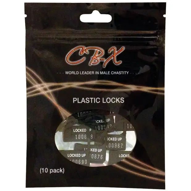 Plastic Cock Cage Lock - Pack of 10 - Bondage Blindfolds & Restraints