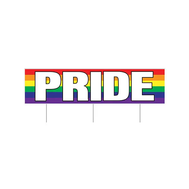 Plastic Jumbo Pride Yard Sign - Gay & Lesbian Products