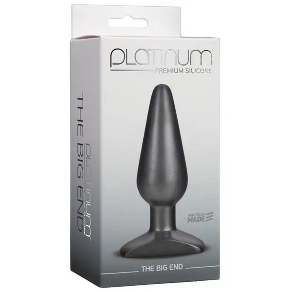 Platinum Silicone the Big End - Charcoal - Anal Products