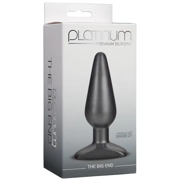 Platinum Silicone the Big End - Charcoal - Anal Products