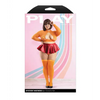 Play Mystery Mistress 6 pc Set - Orange/Red 1X/2X - Costumes