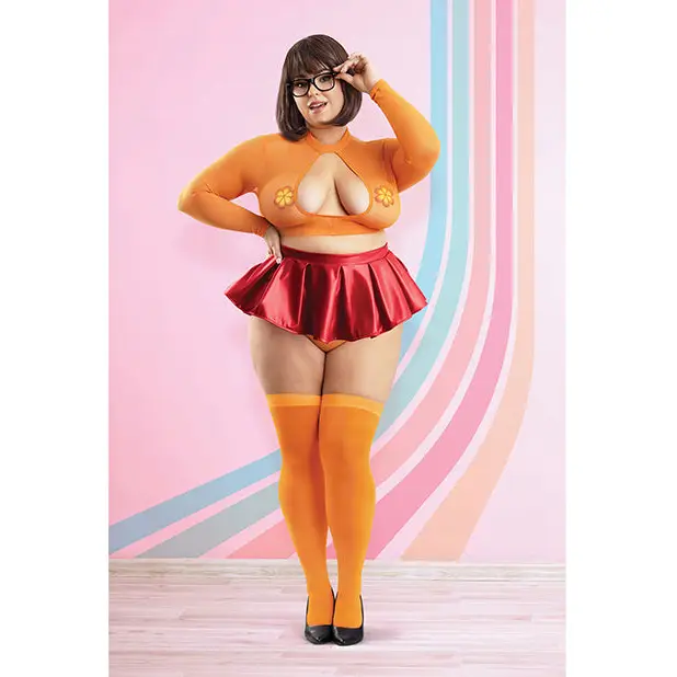 Play Mystery Mistress 6 pc Set - Orange/Red 3X/4X - Costumes