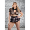 Play Skipping Class 4 pc Set - Black/Pink 3X/4X - Costumes