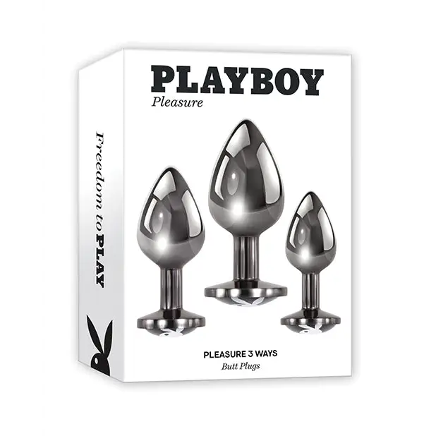 Playboy Pleasure Pleasure 3 Ways Butt Plugs - Anal Products