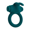 Playboy Pleasure Bunny Buzzer Cock Ring - Deep Teal - Penis Enhancement