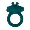 Playboy Pleasure Bunny Buzzer Cock Ring - Deep Teal - Penis Enhancement