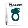 Playboy Pleasure Bunny Buzzer Cock Ring - Deep Teal - Penis Enhancement