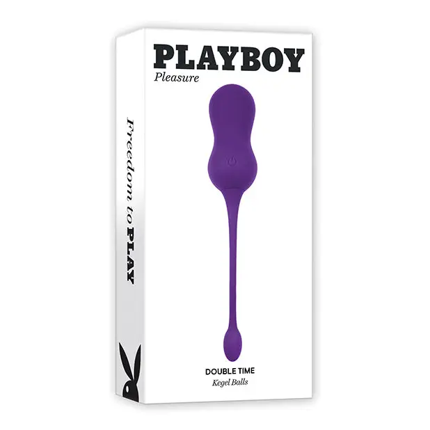 Playboy Pleasure Double Time Kegel Balls - Acai - Sexual Enhancers