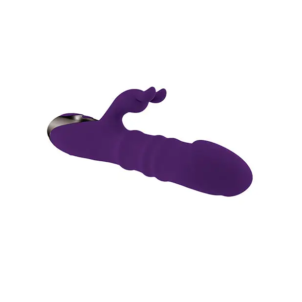 Playboy Pleasure Hop To It Rabbit Vibrator - Acai - Vibrators