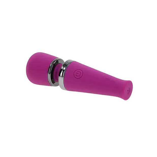 Playboy Pleasure Mic Drop Petite Wand Vibrator - Fuschia - Massage Products