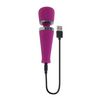 Playboy Pleasure Mic Drop Petite Wand Vibrator - Fuschia - Massage Products