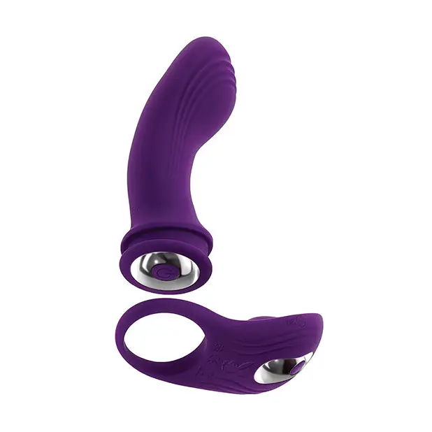 Playboy Pleasure Mix & Match Dual Vibrator - Purple - Vibrators