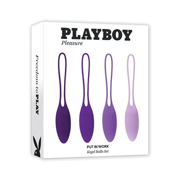 Playboy Pleasure Put In Work Kegel Set - Acai/Ombre - Sexual Enhancers