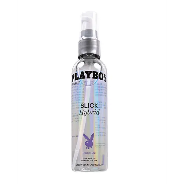 Playboy Pleasure Slick Hybrid Lubricant - 4 oz - Lubricants